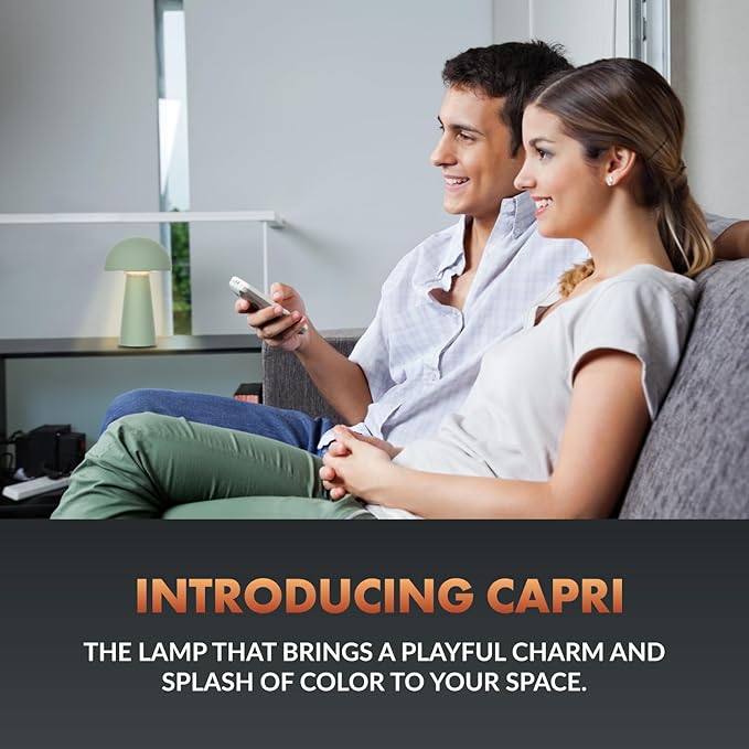 ‎Newhouse Lighting Capri, Sage Green 2700K Dimmable Cordless USB-C Rechargeable - Image 8