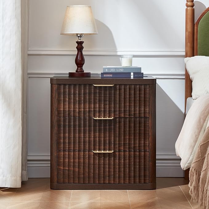LEYAOYAO 23" Wide Fluted Night Stand - Image 3