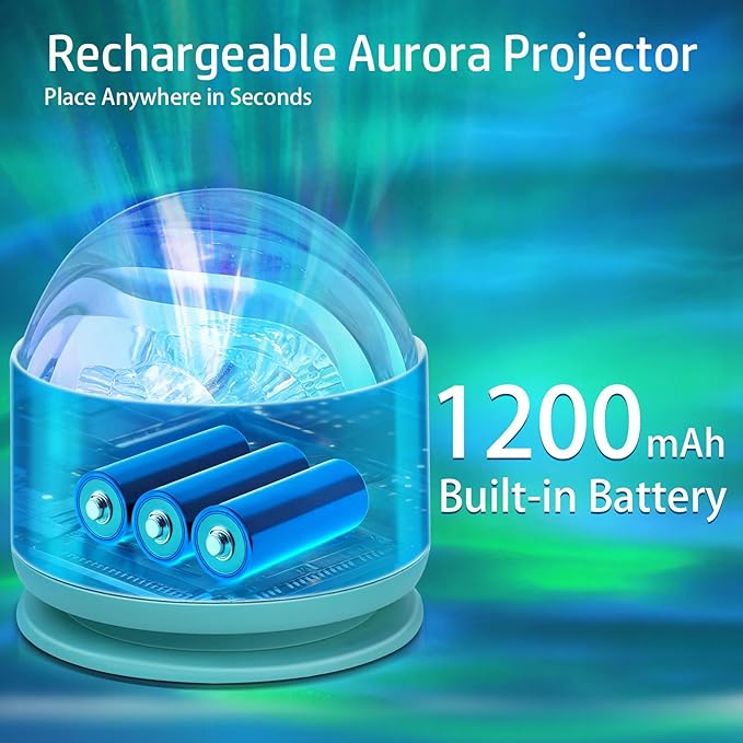 Northern Lights Projector, Rechargeable 16 Color Aurora Night Light Projector - Image 5