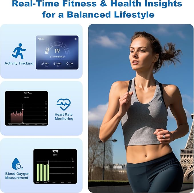 SEEKZERO Smart Ring for Women Men, 5ATM Waterproof for iPhone and Android - Image 4