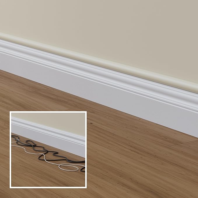 D-Line 31.4in TV Cord Hider, Patented Half Round Cable Cover, Hide Wall Mount - Image 6