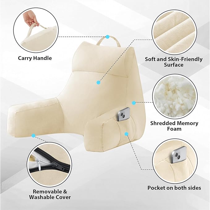 IPYNBAP Reading Pillow with Arms - Image 3
