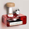 Acrylic Floating Nightstand, Bedside Table, Nightstand Shelf Wall Mounted by AcrylicTable
