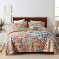 Cotton Bedspread Quilt Sets, Reversible Bedding Coverlet Sets Comforter by Unknown