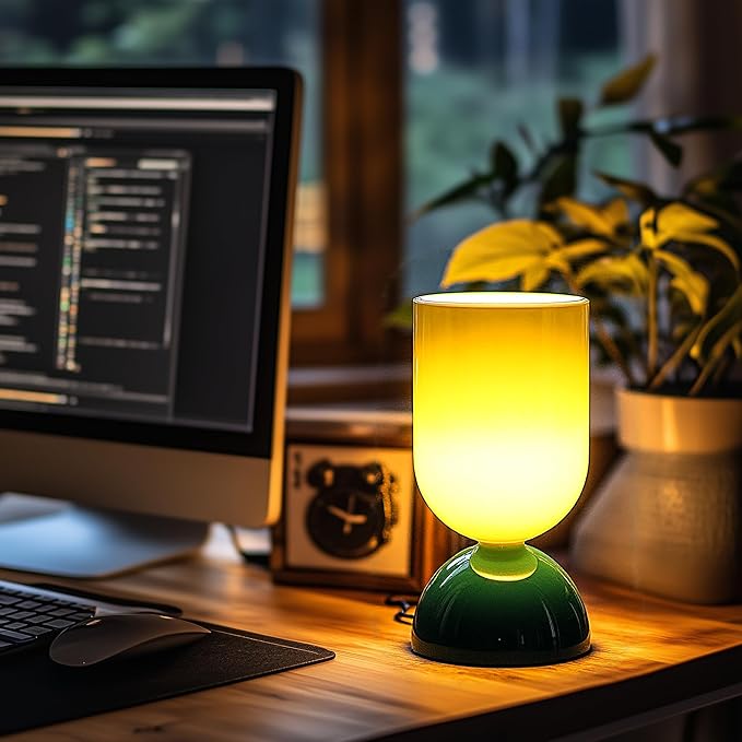 8.9" Modern Glass Table Lamp for Living Room, Dimmable Desk Lamps for Bedroom - Image 8