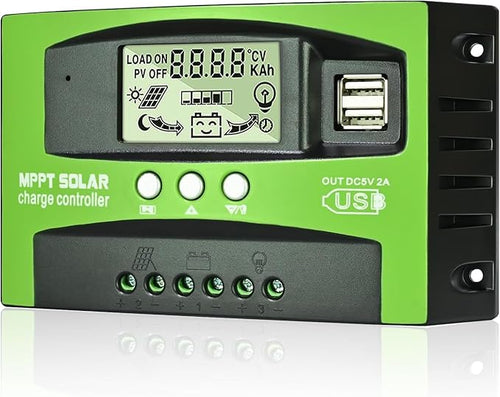 100A MPPT Solar Charge Controller 12v/24v Current Auto Focus MPPT Tracking by OOYCYOO