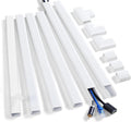 ZhiYo Cord Hider Wall Kit, 87in Cord Cover Wall Mounted TV, Wire Covers by ZhiYo