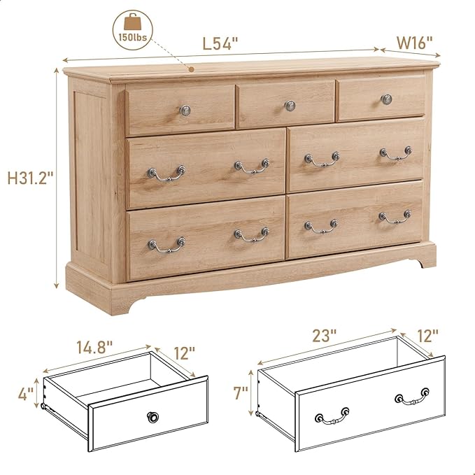 T4TREAM 7 Drawers Dresser Chests - Image 2