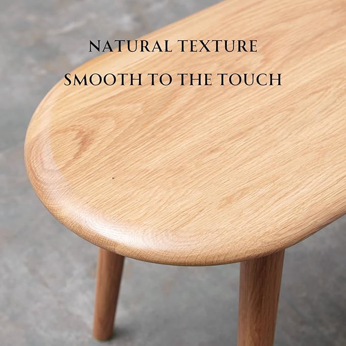 100% Solid Oak Dining Bench, Wood Bench - Image 9
