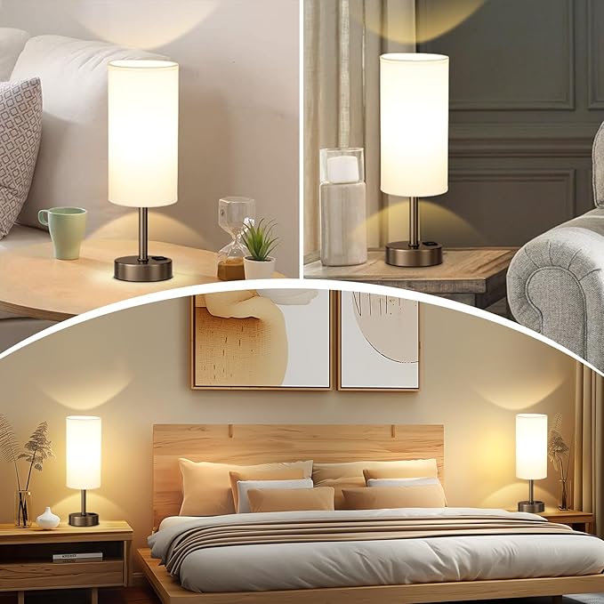 Bedside Touch Table Lamps for Bedroom Nightstand - Image 3