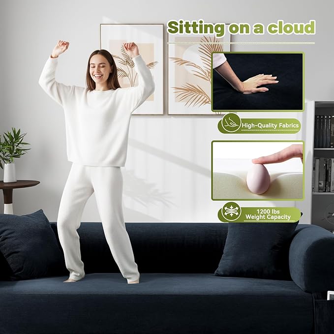 Convertible Futon Sofa Bed, Queen Sleeper Sofa Bed, Compressed Couch in a Box - Image 6
