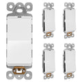 LIDER Minimalist Design Matte Finish Lighted Decorator Switch, Frameless Paddle by LIDER