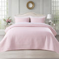 KASENTEX King XL Quilt Set 108"x98" – Soft Washed 3-Layer Lightweight Bedspread by KASENTEX