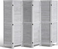 VEVOR Wood Room Divider, 6 Panel Wood Folding Privacy Screen, 66.9 Inches Tall by VEVOR