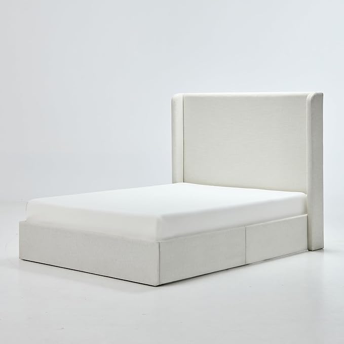Upholstered Bed Frame Queen Size, Box Spring Request/No Noise/Simplicity - Image 9