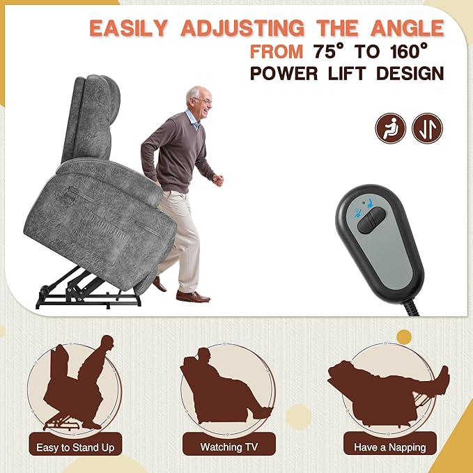 Electric Power Lift Recliner Chair - Image 4