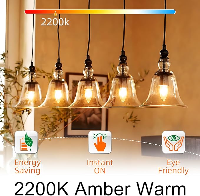GvvooHome E12 Candelabra Bulb 40 watt Equivalent, E12 LED Bulb Dimmable - Image 3