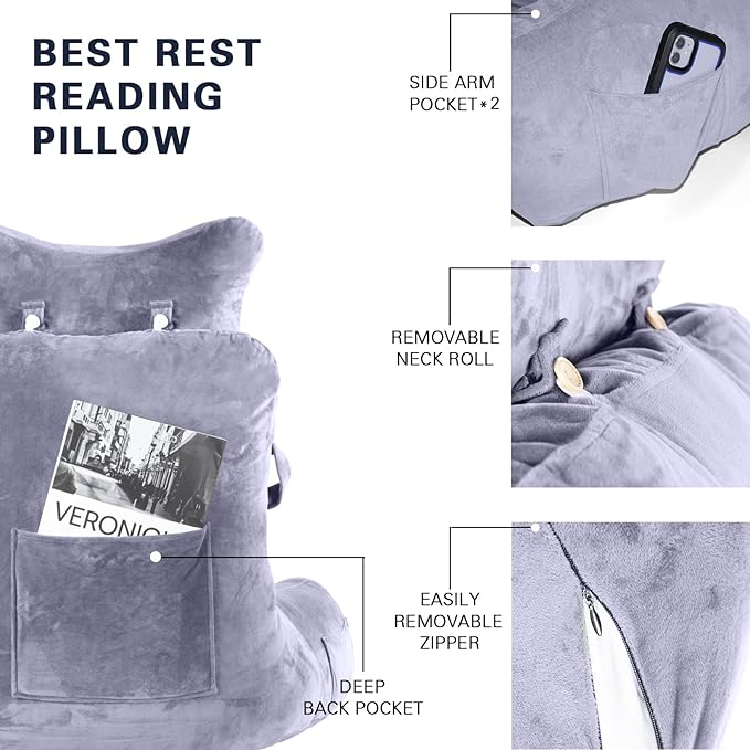 Reading Pillow-Extra Large 31" Bed Rest Pillow - Image 6