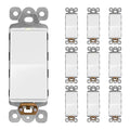 LIDER Minimalist Design Matte Finish Lighted Decorator Switch, Frameless Paddle by LIDER