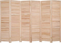 Bonnlo Wood Room Divider Privacy Screen, 5.9 Ft Tall Folding Partition Wall by Bonnlo