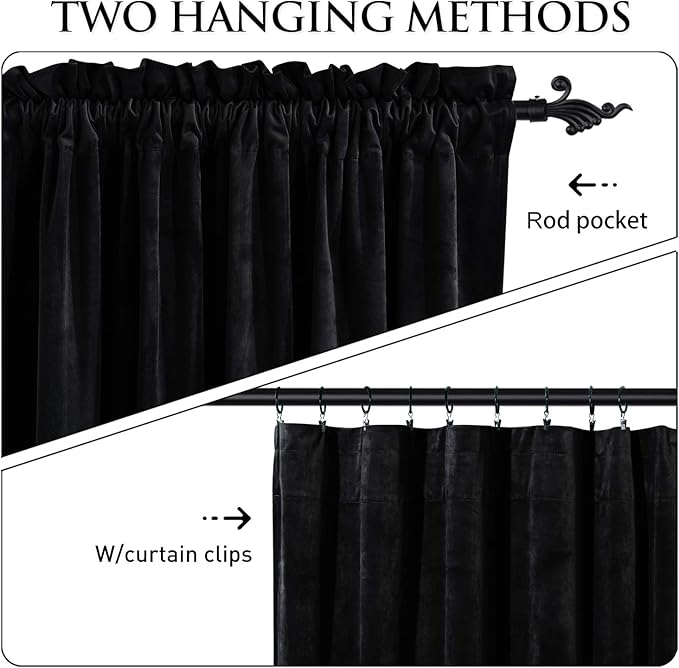 StangH Velvet Curtains 90 inches Long - Image 2