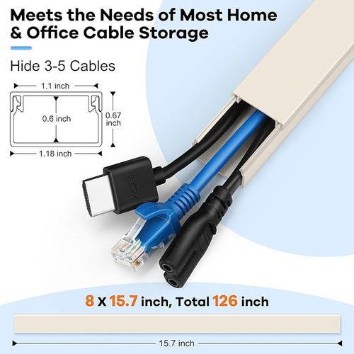 126in Cord Hider Kit, ZhiYo Wire Hiders - Image 2