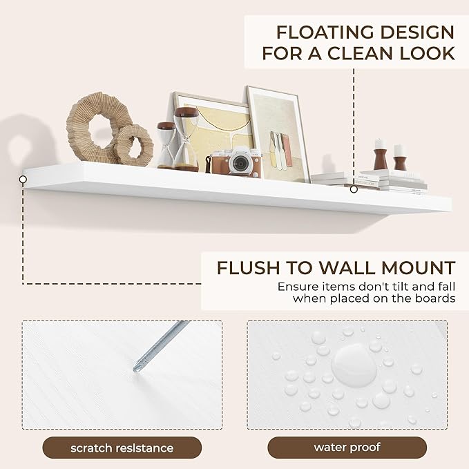 RICHFOCUS 72Inch Floating Shelves - Image 6