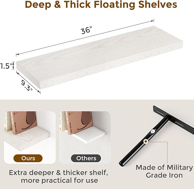 Fun Memories Farmhouse Floating Shelves - Image 3