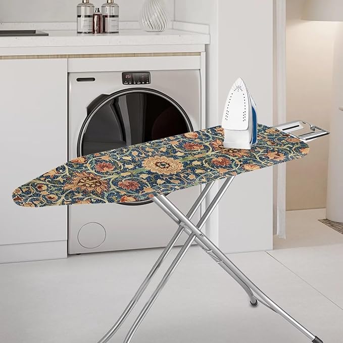 ZCFYGDX Vintage Flower Print 15 x 54 Ironing Board Covers Nylon Buckle Straps - Image 2