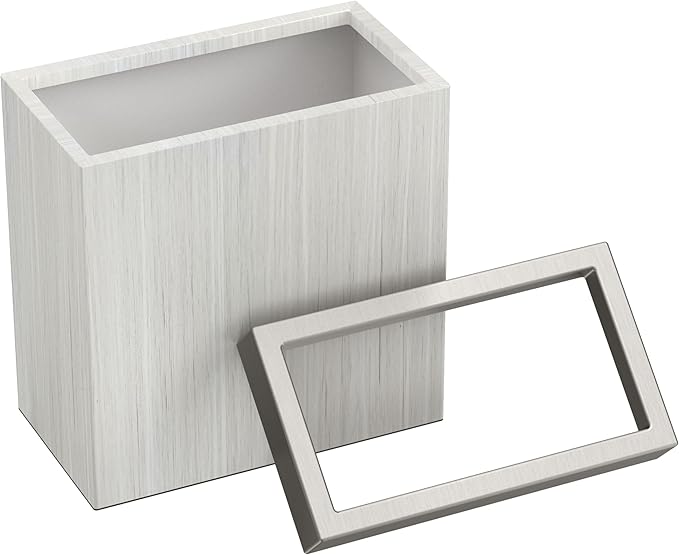 Gatco Modern Rectangle Wastebasket, 3 Gallon Capacity - Image 2