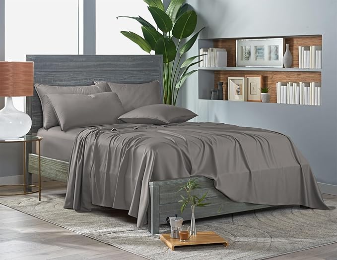 Pure Bamboo Queen Sheets, Genuine 100% Organic Viscose Derived from Bamboo Bed - Image 3