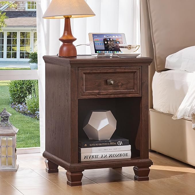 SAVOR LIFE Farmhouse End Tables Living Room by SAVORLIFEFurniture