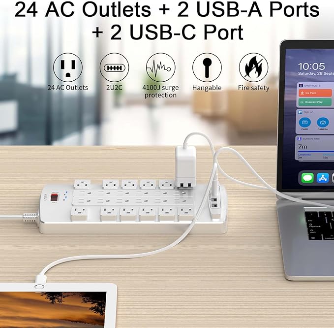 Surge Protector Power Strip - Image 2