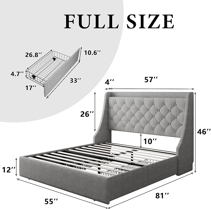 iPormis Full Size Bed Frame - Image 7