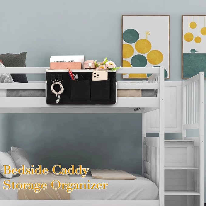 Ozzptuu Bedside Storage Caddy/Bedside Hanging Storage Bag - Image 3