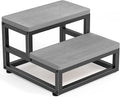 Y&M Two Step Stool for Adults Kids, Bed Step Foot Stool by YM