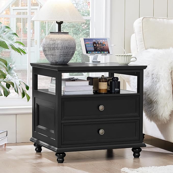 Farmhouse Nightstand Set of 2 - Image 2