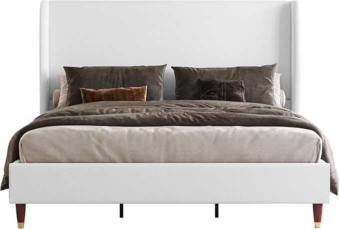 Jocisland King Upholstered Platform Bed Frame - Image 9