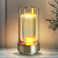 Crystal Table Lantern Light, Battery Operated Rechargeable Cordless Crystal by CZGOR