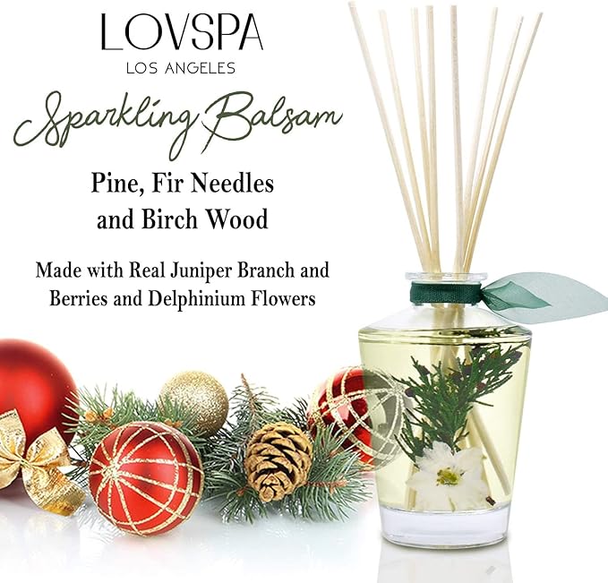 LOVSPA Reed Diffuser Set, Sparkling Balsam Scented Oil Diffuser - Image 3