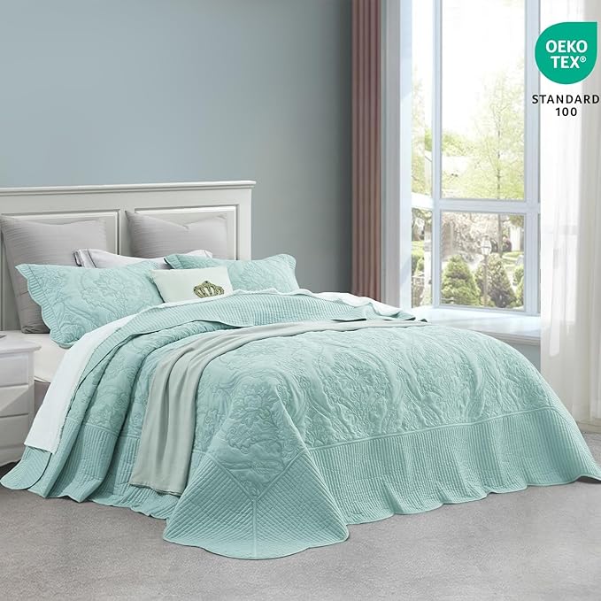 CHIXIN Bedspread Coverlet Set Queen Size - Image 2