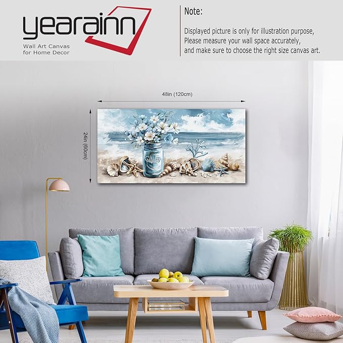 yearainn Coastal Canvas Wall Art - Image 7