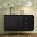 HLR Fluted 6 Drawers Dresser, Dresser TV Stand, Wood Dressers & Chest of Drawers by HomeDeservesaRelaxLiving
