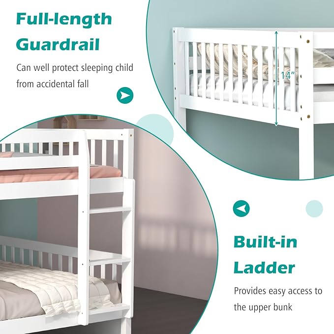 Giantex Full Over Full Bunk Bed - Image 6