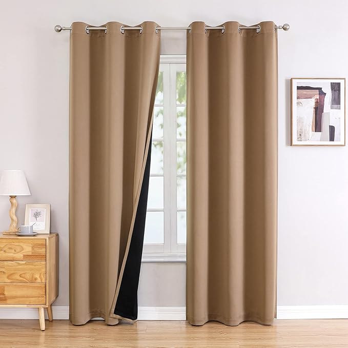 ChrisDowa 100% Blackout Curtains 84 inch Long by ChrisDowa