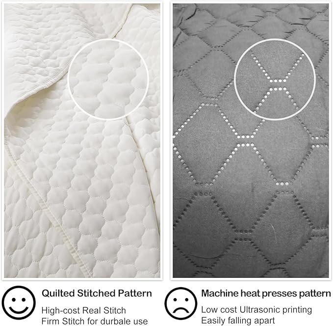 HORIMOTE HOME Cream Quilt Queen Size, Lightweight Quilts - Image 4