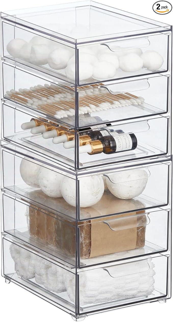 mDesign Plastic Stackable Organizer by mDesign