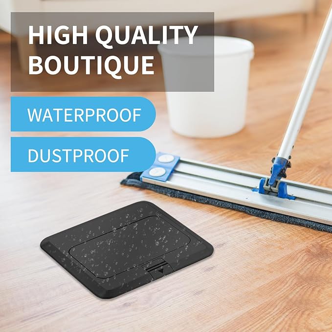 Vagueior Pop-Up Floor Box Kit, 4.8A USB Outlet, 20A Tamper-Resistant Receptacle - Image 5