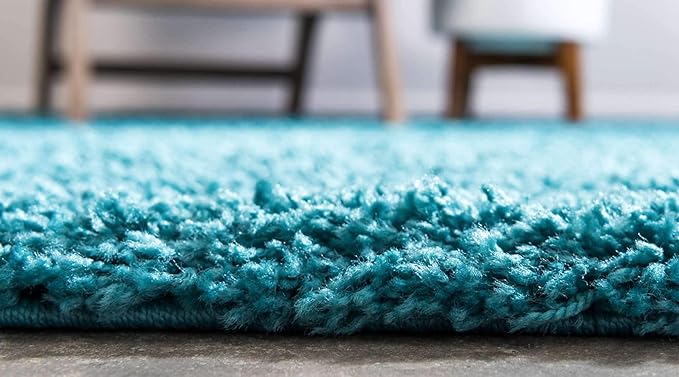 Unique Loom Solid Shag Collection Area Rug - Image 4