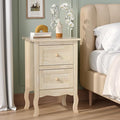 Bonnlo Solid Wood Nightstand Unfinished by Bonnlo